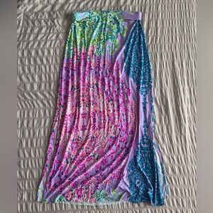 Lilly Pulitzer Bright Summer Floral Long Skirt (M)